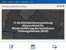 Tablet Screenshot of cdu-altona.de